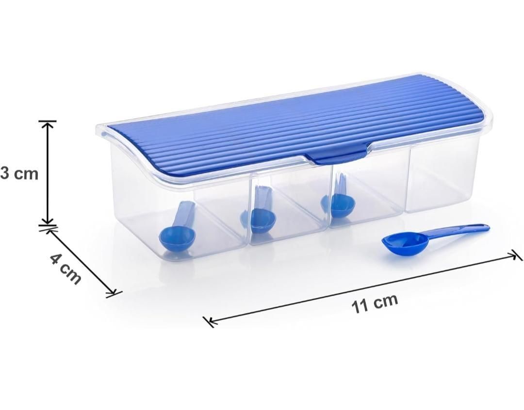 4-in-1 Spice Vault with Measuring Spoons & Airtight Lid | Pack of 2 | TruRingle