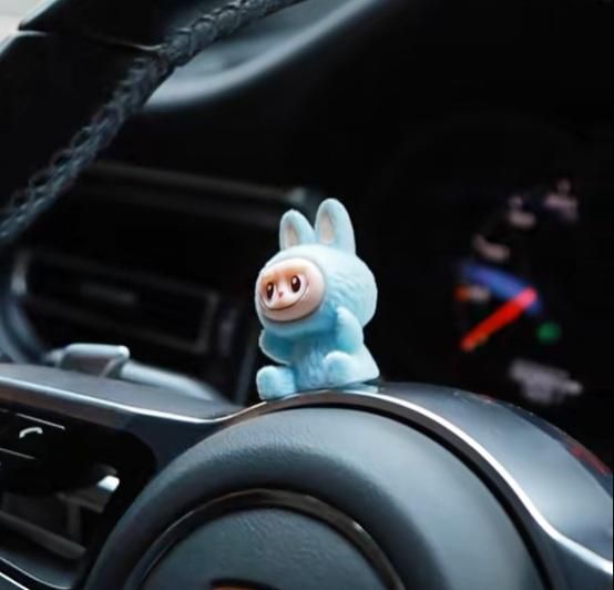 Trendy Labubu Mini Car Dashboard Pack of 4 – Cute Car Décor Accessories